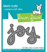 Lawn Fawn Scripty JOY die set